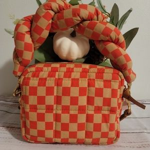 Lucie Quilted Checker Crossbody Bag  Clare V.